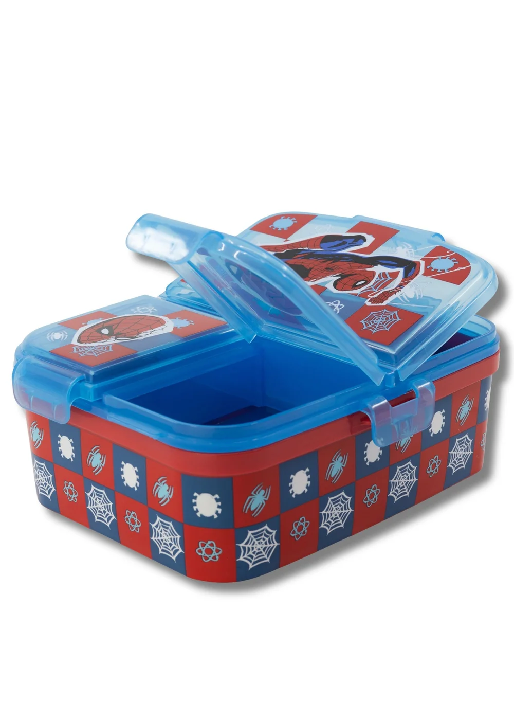 Spiderman Blue XL Lunch Box Set with 3D Bottle - One Size Image 4