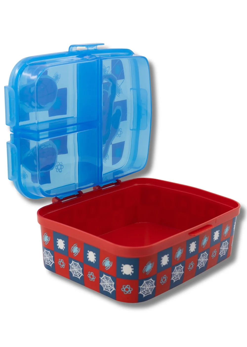 Spiderman Blue XL Lunch Box Set with 3D Bottle - One Size Image 3