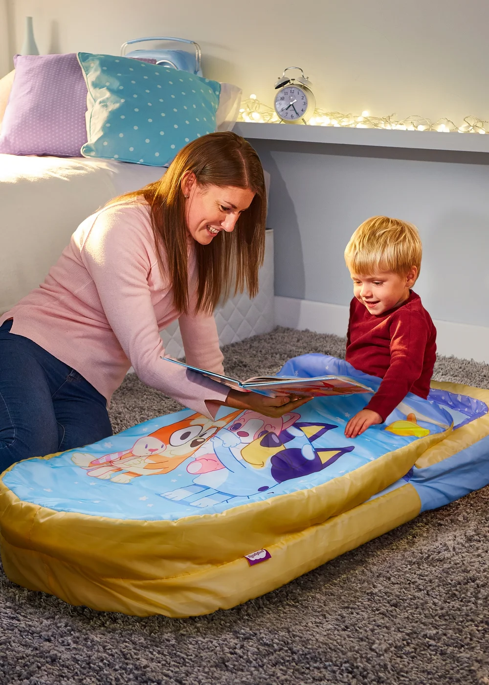 Bluey Bedtime My First Inflatable Ready Bed (130cm x 61cm) - One Size Image 1
