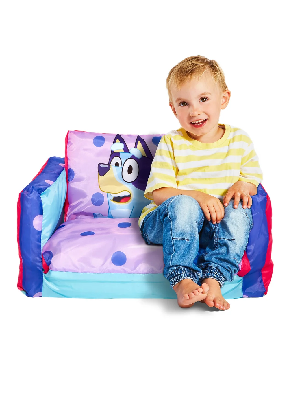 Bluey Inflatable Flip Out Mini Sofa - One Size Image 1