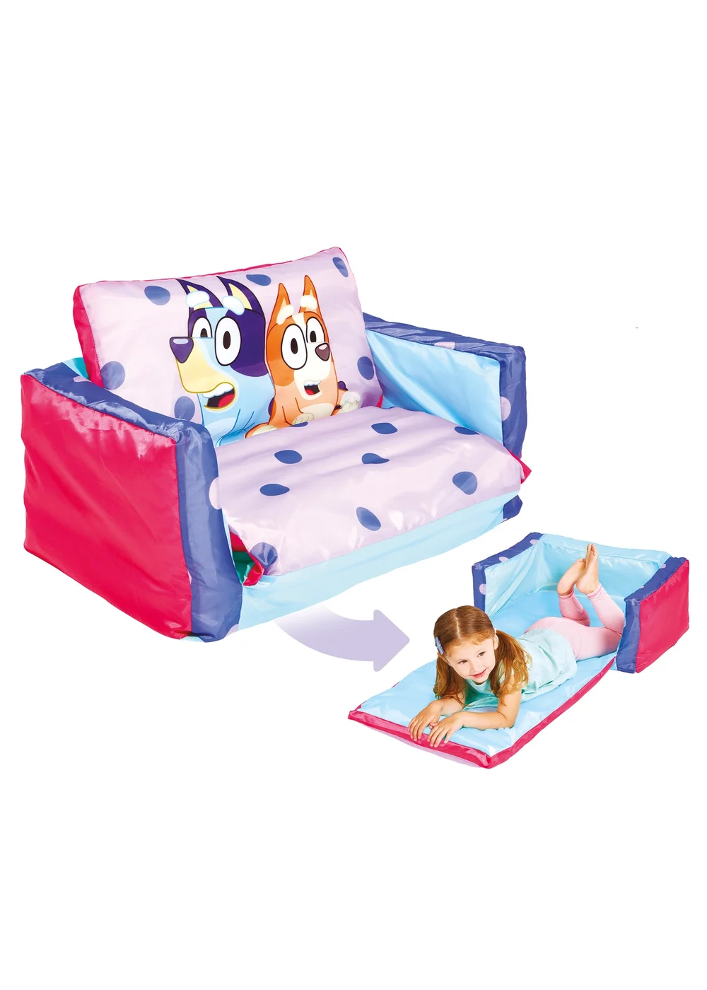 Bluey Inflatable Flip Out Mini Sofa - One Size Image 4