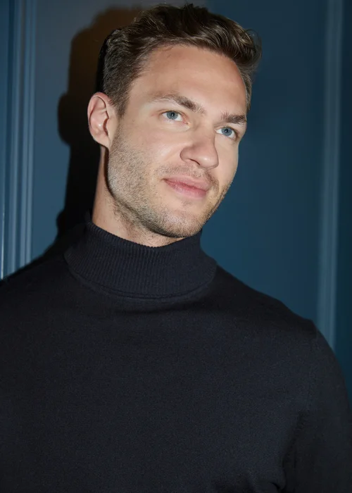Threadbare Black Knitted Roll Neck Jumper - S Image 3