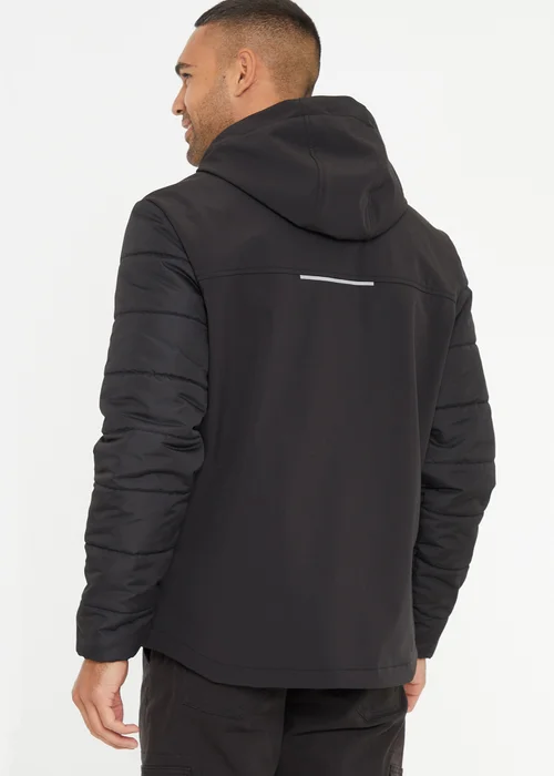 Threadbare Black Hooded Lightweight Zip Up Jacket - S Image 2
