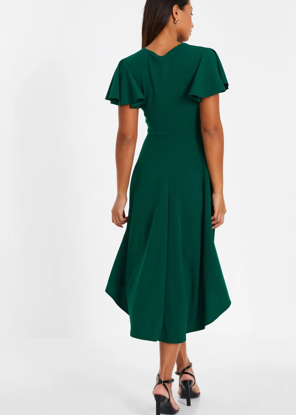 Quiz Green Buckle Detail Midi Dress - 8 Image 2