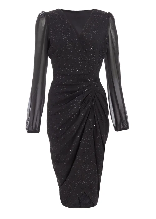 quiz black sparkly dress Quiz Black Glitter Dress QUIZ Women's Glitter Sleeveless Midi Dress Macy's