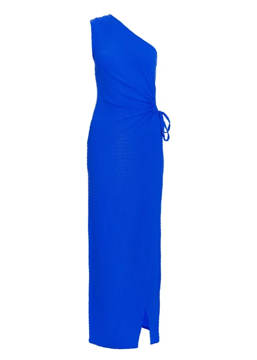 Quiz Blue One Shoulder Midaxi Dress - 8 Image 4