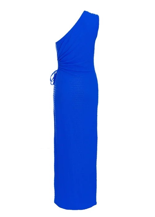 Quiz Blue One Shoulder Midaxi Dress - 8 Image 5