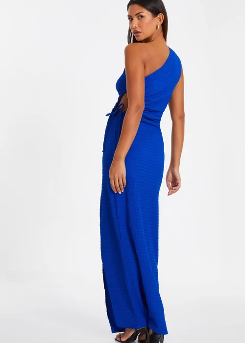 Quiz Blue One Shoulder Midaxi Dress - 8 Image 2