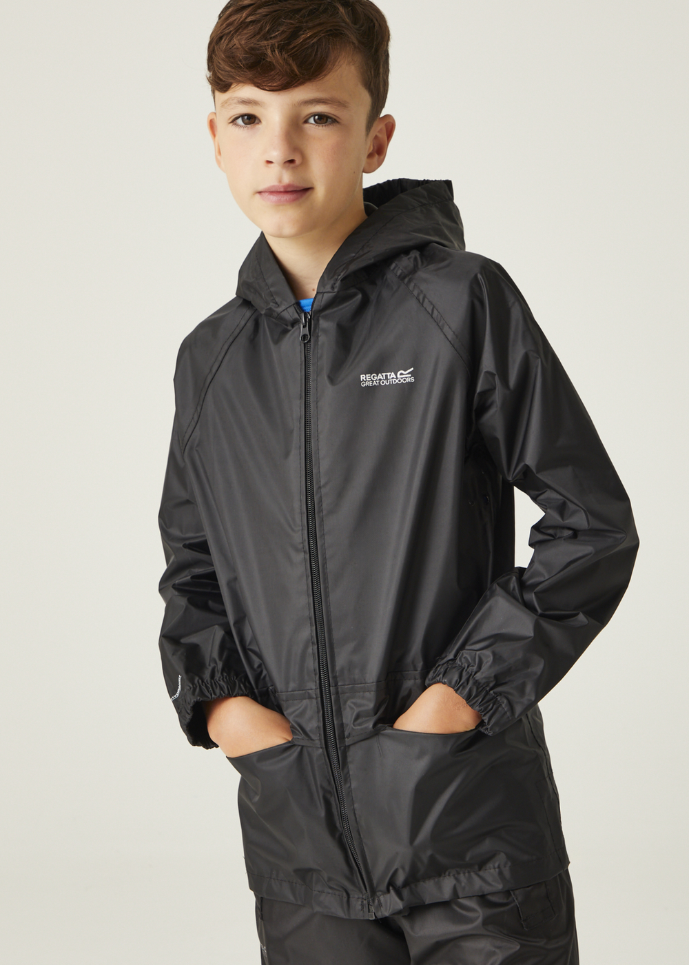 Regatta Black Kids' Stormbreak Waterproof Jacket - 2 Yrs Image 1