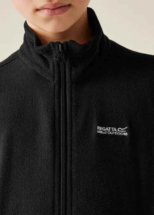 Regatta Black Kids King II Anti-Pill Symmetry Fleece (3-16 Years) - 3-4 Yrs Image 5