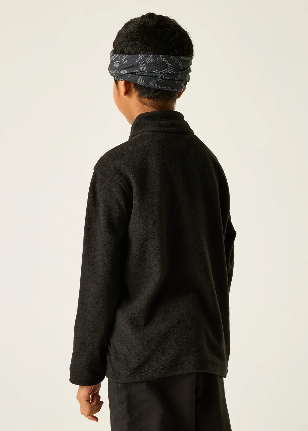 Regatta Black/ Black Kids Hot Shot II Anti-Pill Symmetry Fleece (3-16 Years) - 13 Yrs Image 2