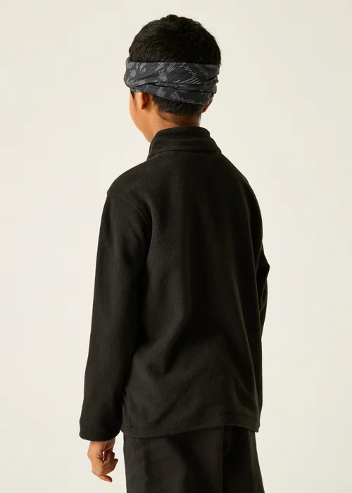 Regatta Black/ Black Kids Hot Shot II Anti-Pill Symmetry Fleece (3-16 Years) - 13 Yrs Image 2