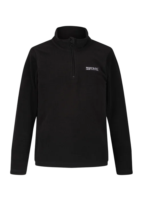 Regatta Black/ Black Kids Hot Shot II Anti-Pill Symmetry Fleece (3-16 Years) - 13 Yrs Image 6