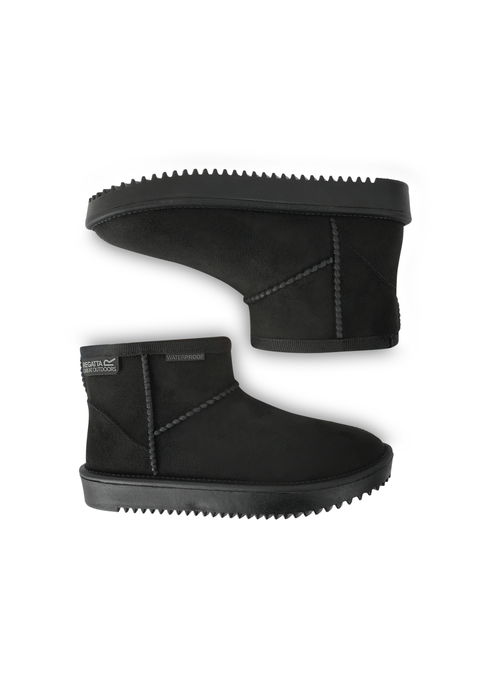 Regatta Black Kids' Risely Waterproof Fur Lined Boots - 7 Infants Image 3