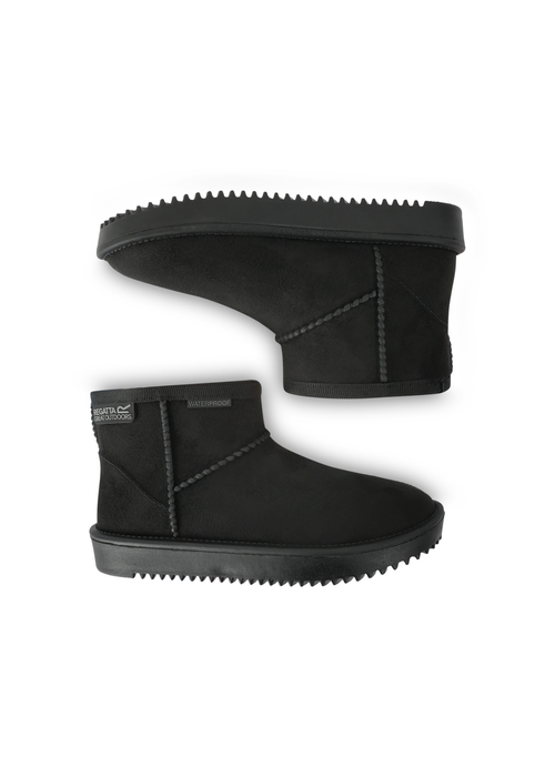 Regatta Black Kids' Risely Waterproof Fur Lined Boots - 7 Infants Image 3