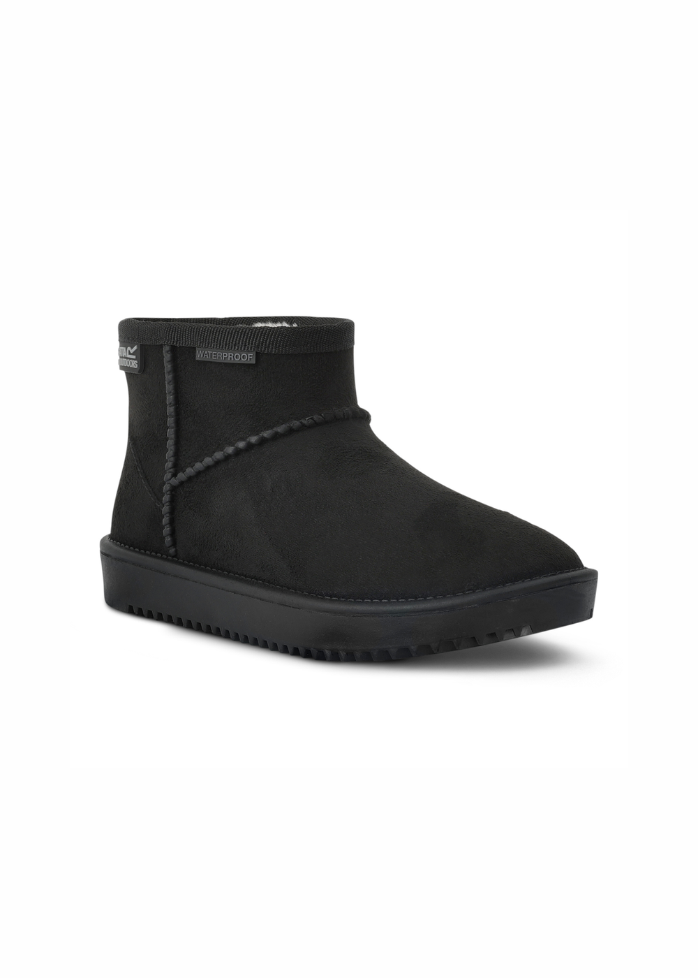 Regatta Black Kids' Risely Waterproof Fur Lined Boots - 7 Infants Image 4