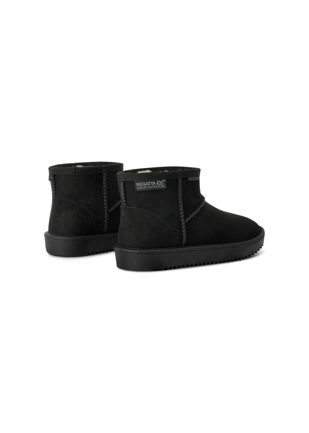 Regatta Black Kids' Risely Waterproof Fur Lined Boots - 7 Infants Image 2
