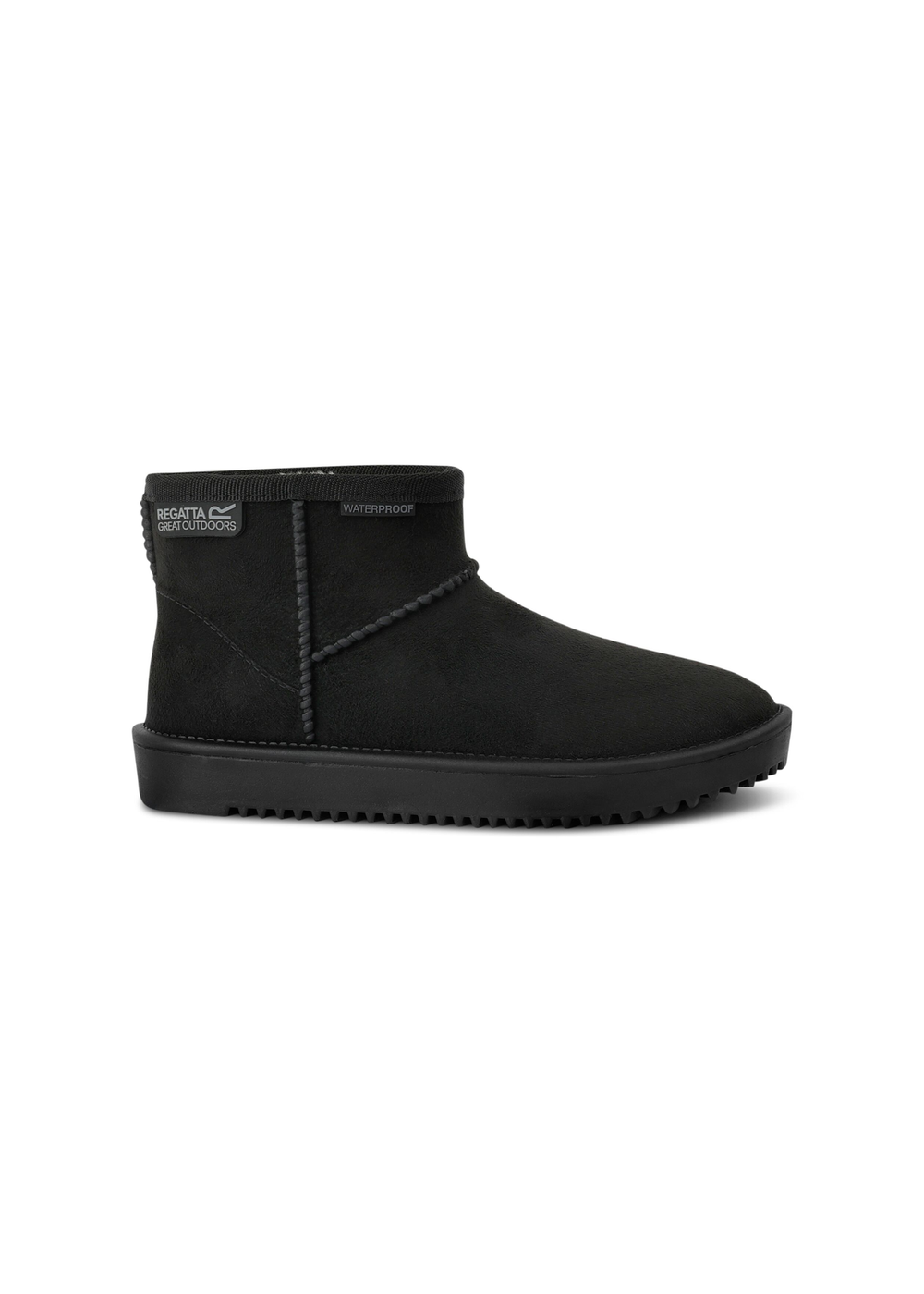 Regatta Black Kids' Risely Waterproof Fur Lined Boots - 7 Infants Image 1