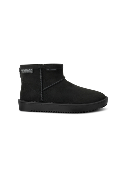 Regatta Black Kids' Risely Waterproof Fur Lined Boots - 7 Infants Image 1