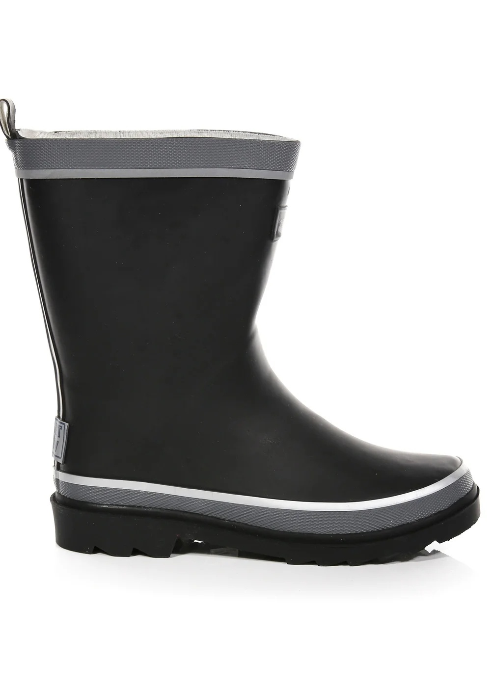 Regatta Black Kids' Foxfire Reflective Wellies - 4 Image 1