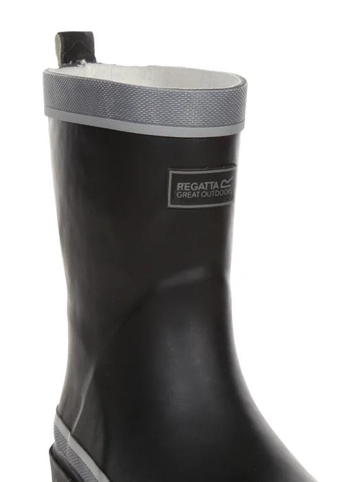 Regatta Black Kids' Foxfire Reflective Wellies - 4 Image 6