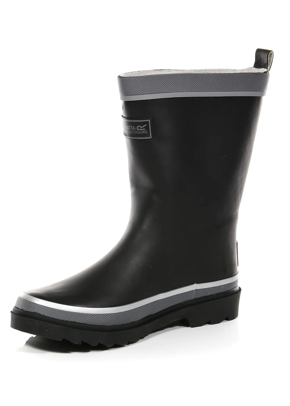 Regatta Black Kids' Foxfire Reflective Wellies - 4 Image 3