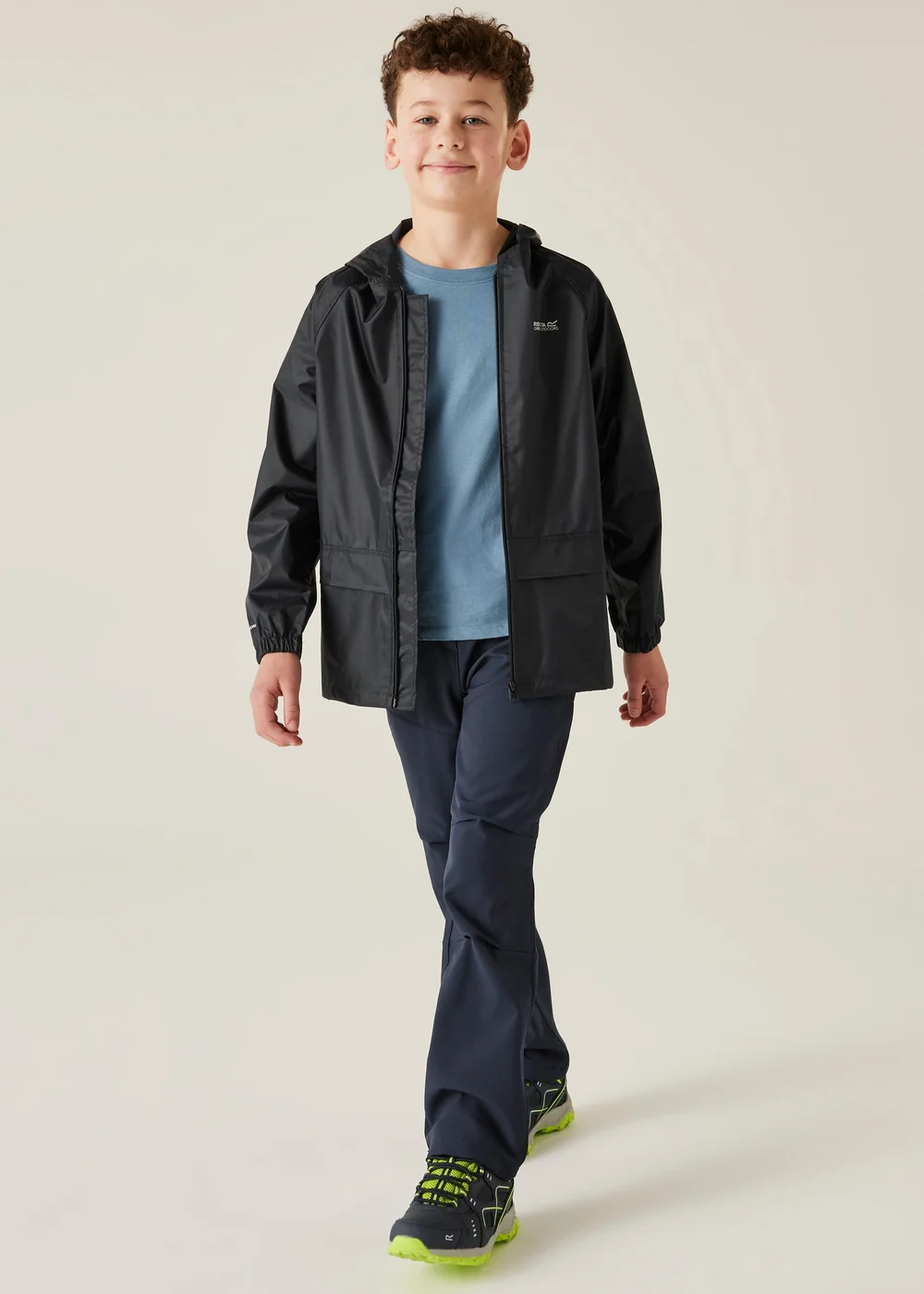 Regatta Navy Kids Stormbreak Waterproof Hydrofort Jacket (3-16 Years) - 3-4 Yrs Image 3