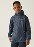 Regatta Moonlight Denim Kids' Lever II Waterproof Packaway Jacket - Age 7-8 Years Image 1