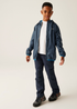 Regatta Moonlight Denim Kids' Lever II Waterproof Packaway Jacket - Age 7-8 Years Image 4