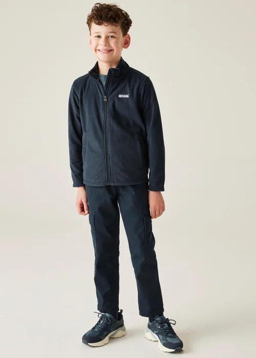 Regatta Navy Kids King II Anti-Pill Symmetry Fleece (3-16 Years) - 3-4 Yrs Image 3