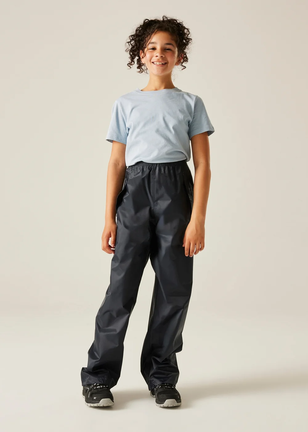 Regatta Navy Kids Stormbreak Waterproof Hydrofort Overtrousers (3-16 Years) - 2 Yrs Image 3