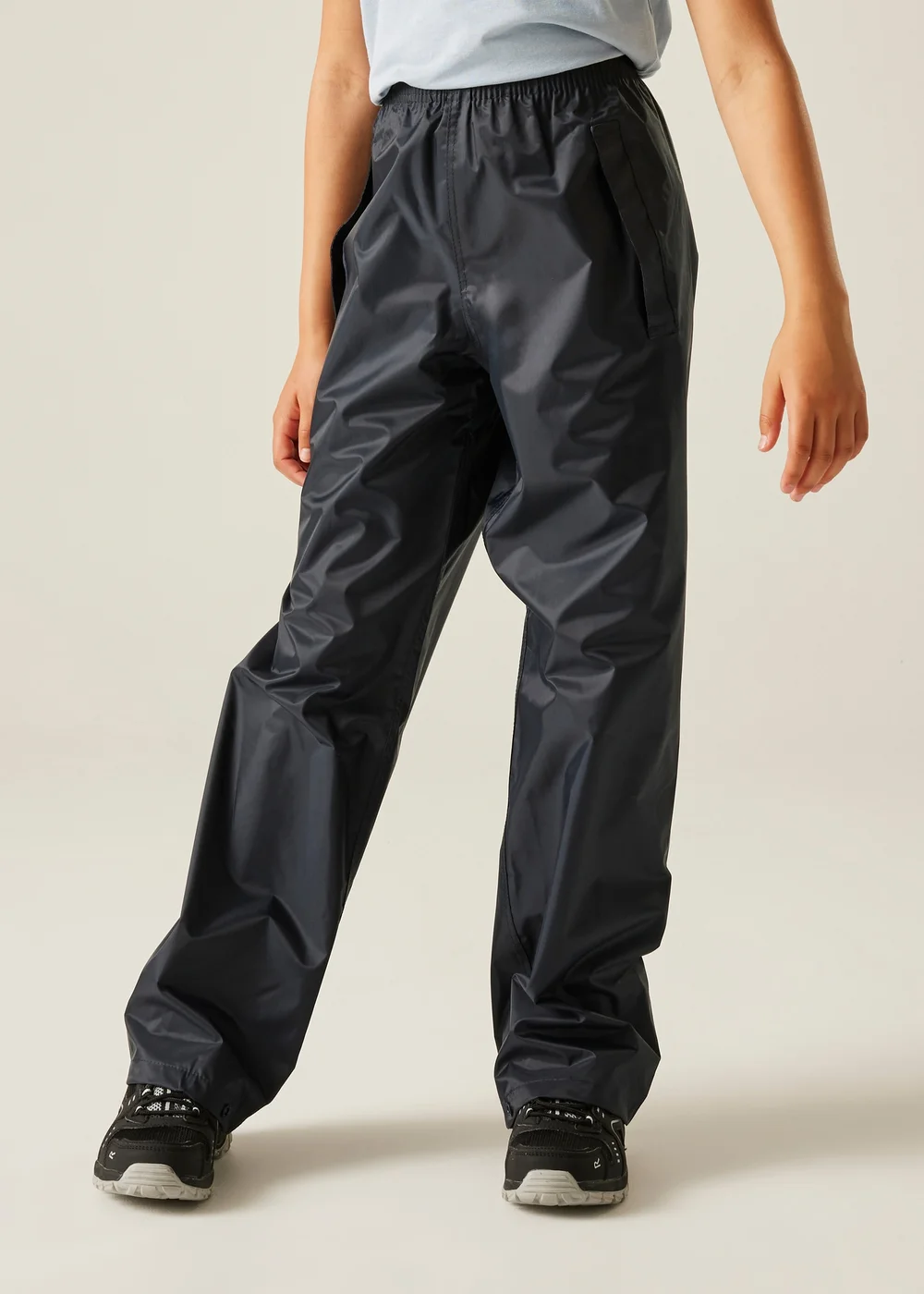 Regatta Navy Kids Stormbreak Waterproof Hydrofort Overtrousers (3-16 Years) - 2 Yrs Image 1