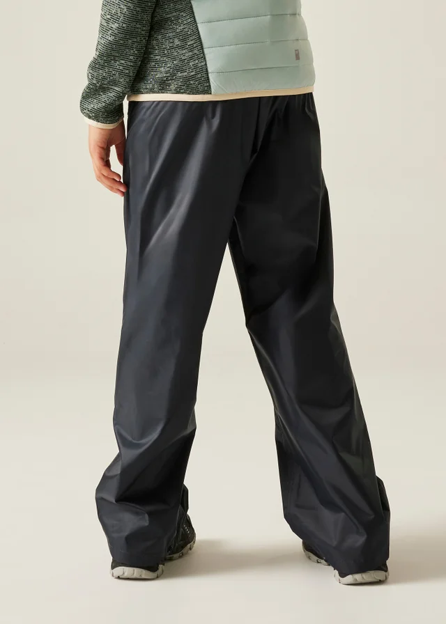 Regatta Navy Kids Stormbreak Waterproof Hydrofort Overtrousers (3-16 Years)