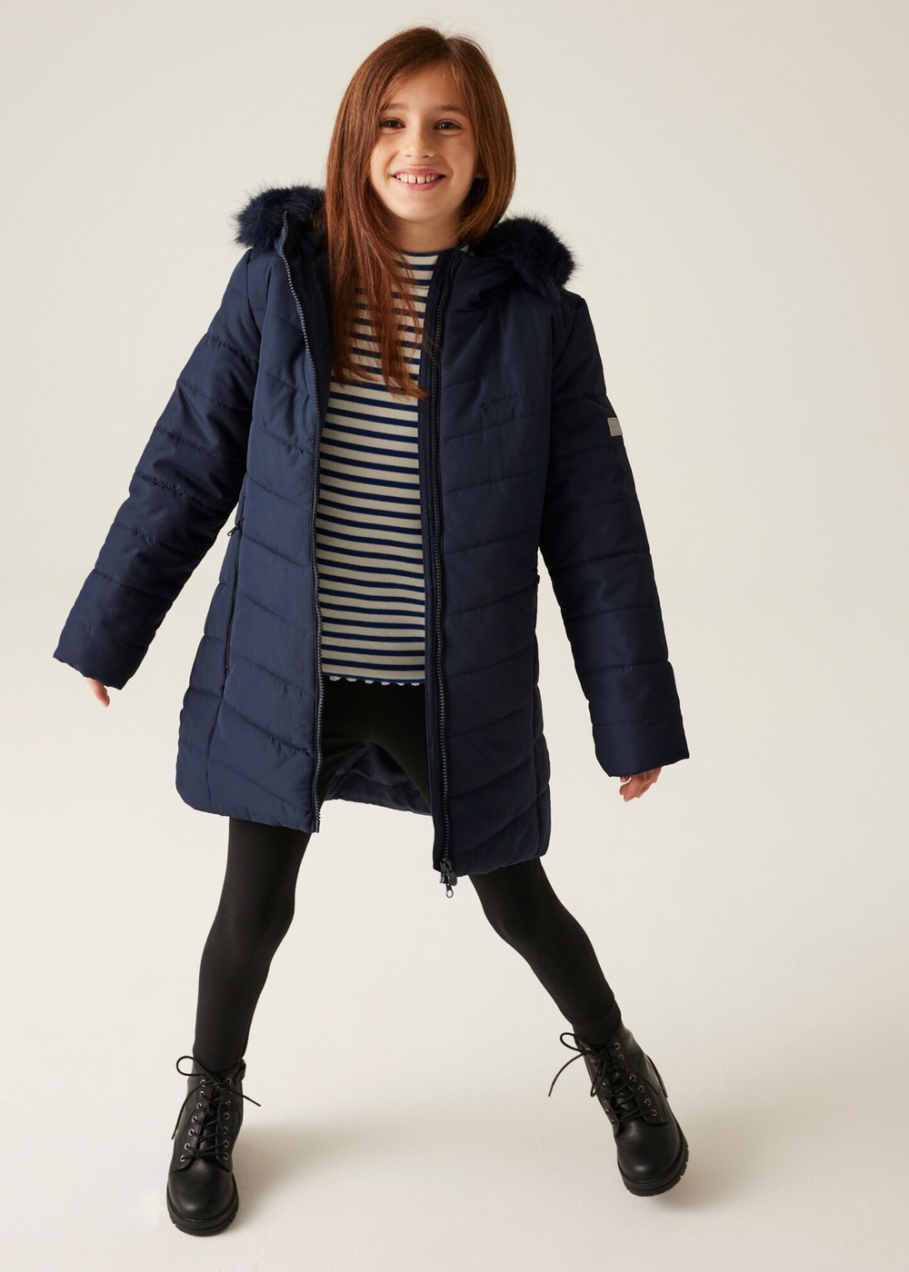 Regatta Navy Kids' Fabrizia Insulated Jacket - 3-4 Yrs Image 4