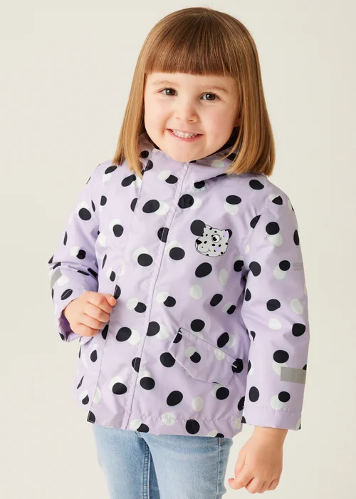 Regatta Lavender Kids' Animal Rainy Day Waterproof Insulated Jacket (6-72 months) - 24-36 Months Image 1
