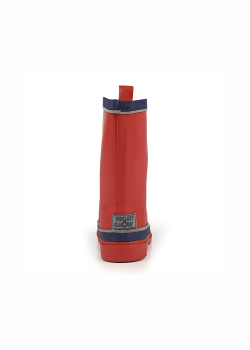 Regatta Senator Red Prussian Kids' Foxfire Reflective Wellies - 1 Infants Image 2