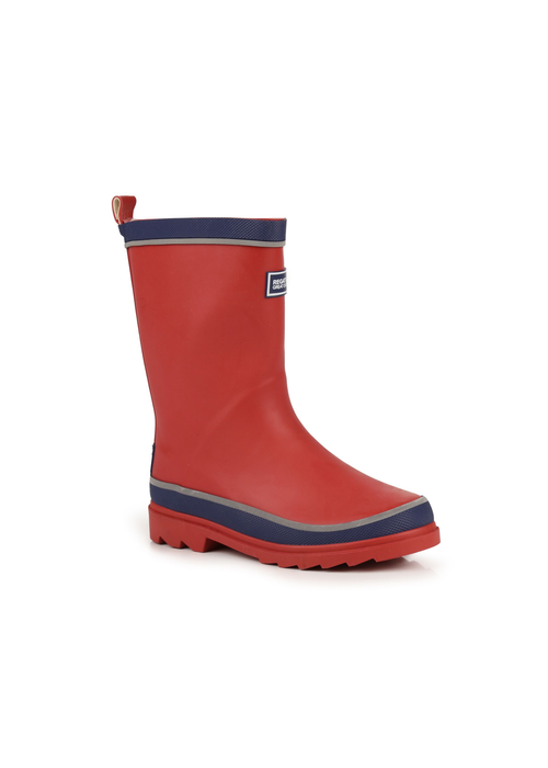 Regatta Senator Red Prussian Kids' Foxfire Reflective Wellies - 1 Infants Image 3