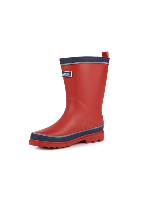 Regatta Senator Red Prussian Kids' Foxfire Reflective Wellies - 1 Infants Image 4
