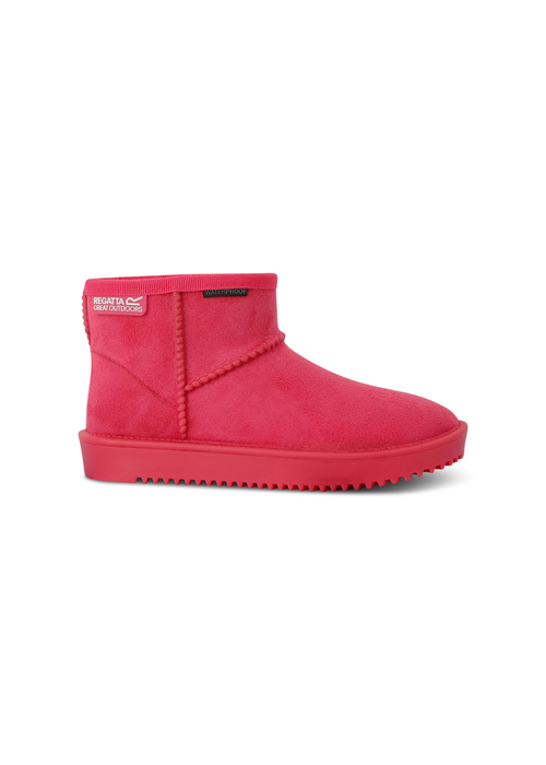 Regatta Pink Potion Kids' Risely Waterproof Fur Lined Boots - 7 Infants Image 1