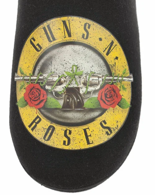 Guns N Roses Black Logo Mule Slippers - Size 7-8 Image 4