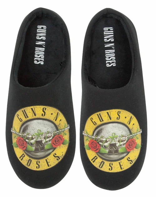 Guns N Roses Black Logo Mule Slippers - Size 7-8 Image 2