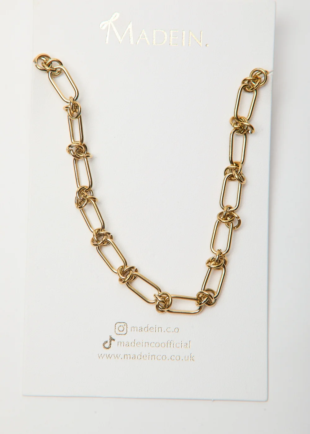 Madein Gold Knotted Necklace - One Size Image 2