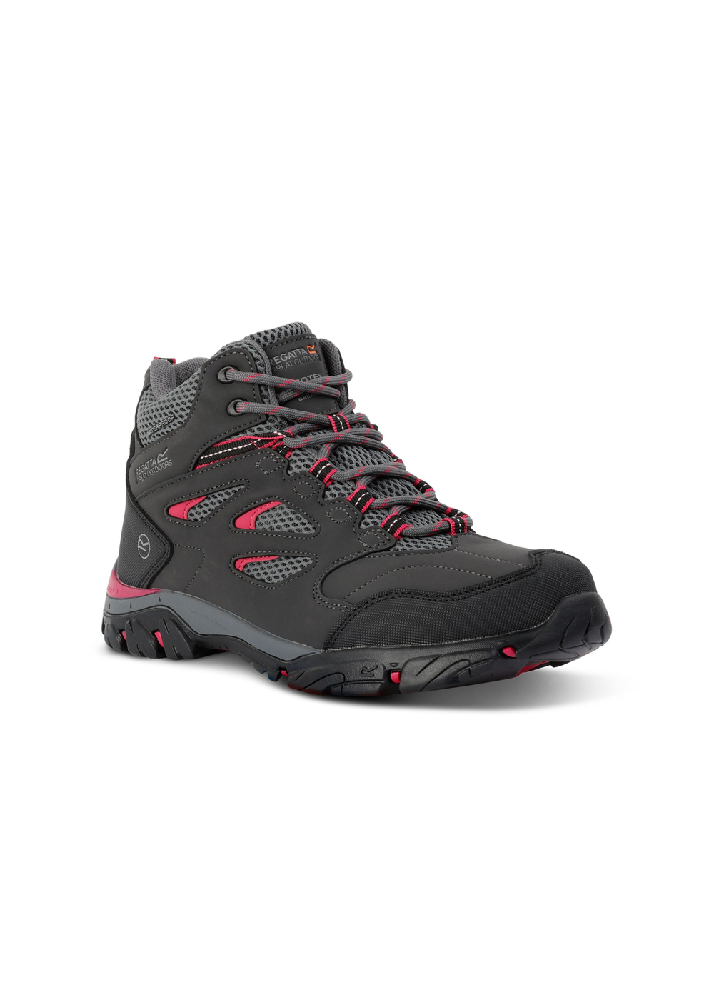 Regatta Ash Pink Potion Holcombe Waterproof Mid Walking Boots - 4 Image 4