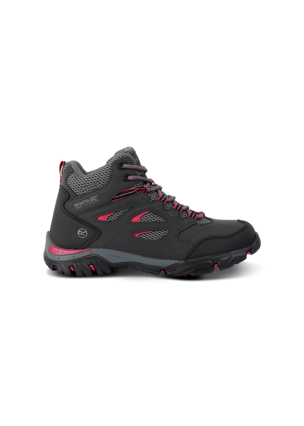 Regatta Ash Pink Potion Holcombe Waterproof Mid Walking Boots - 4 Image 1