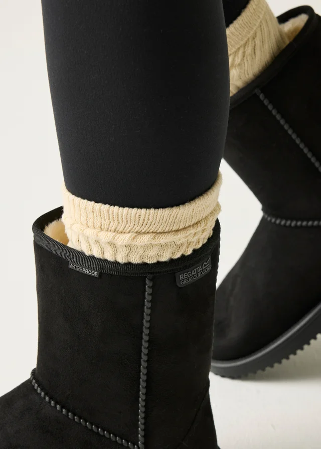 Regatta Black Risley Mid Waterproof Lifestyle boots