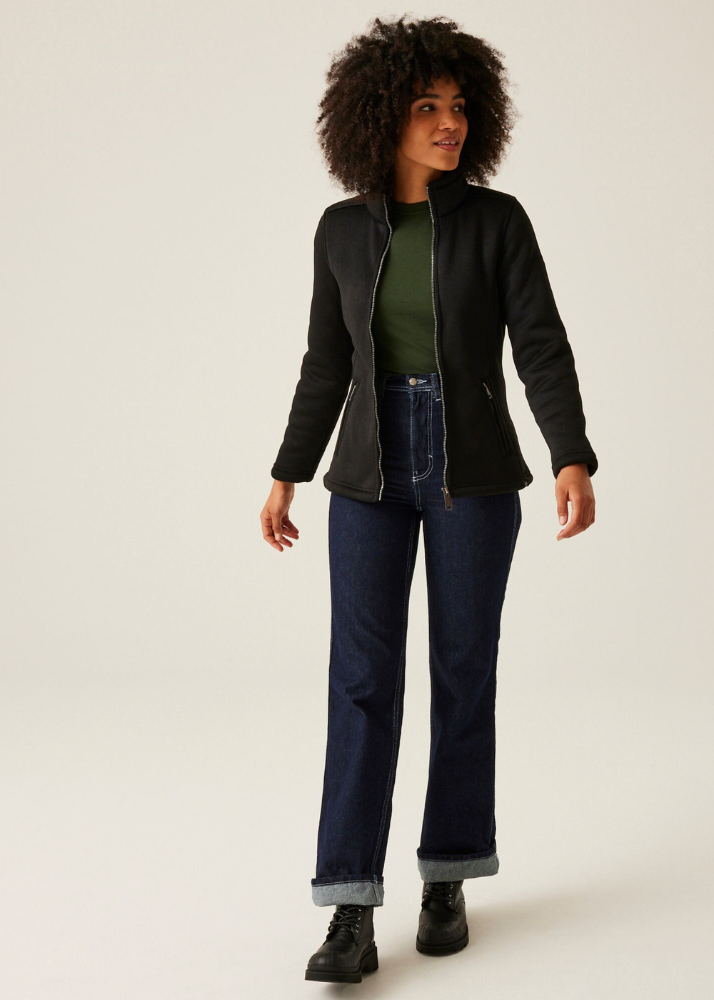 Regatta Black Black Razia II Full Zip Bonded Fleece - 8 Image 1