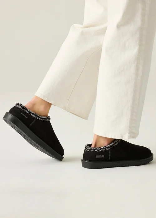 Regatta Black Risley Mule Waterproof Lifestyle Shoes - 4 Image 1