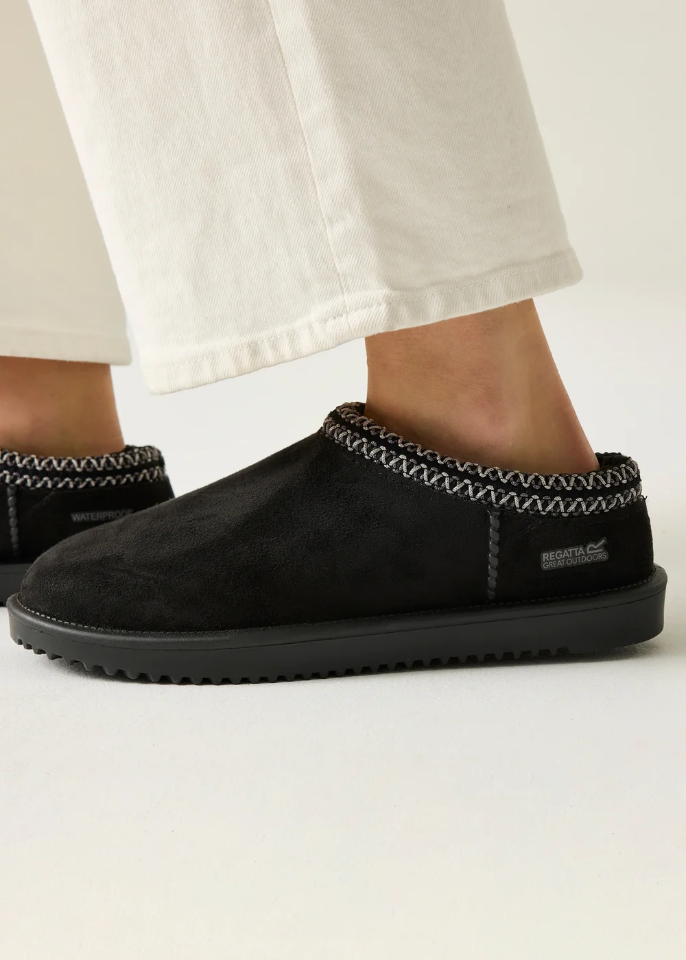 Regatta Black Risley Mule Waterproof Lifestyle Shoes - 4 Image 2