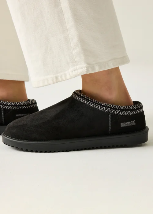 Regatta Black Risley Mule Waterproof Lifestyle Shoes - 4 Image 2