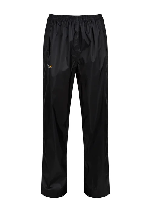 Regatta Black Pack It Waterproof Breathable Isolite Over Trousers - M Image 6